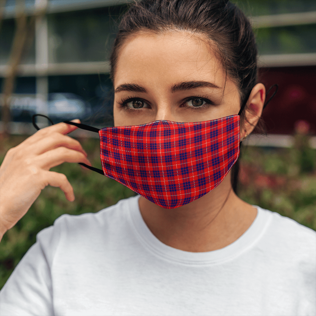 Celticprime Accessories - Hamilton Modern Tartan Fabric Mask (With Filters)