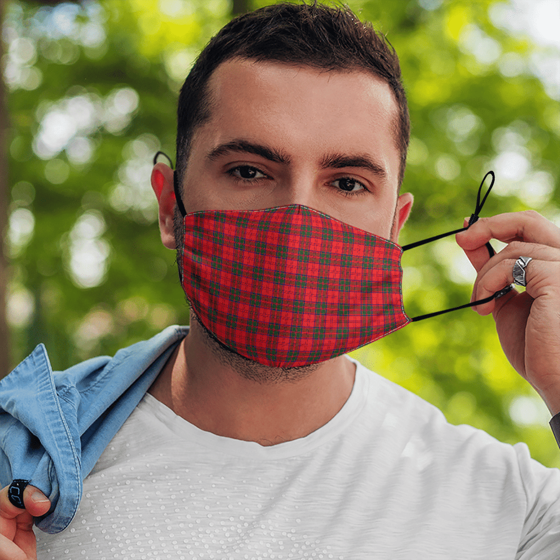 Celticprime Accessories - Drummond Modern Tartan Fabric Mask (With Filters)