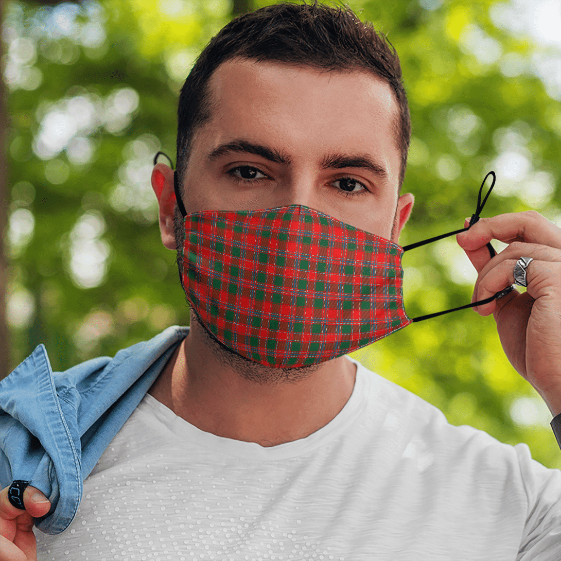 Celticprime Accessories - Dalziel Modern Tartan Fabric Mask (With Filters)