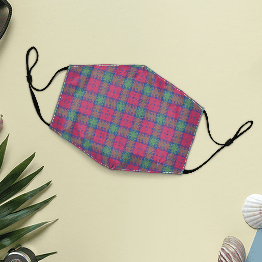 Celticprime Accessories - Lindsay Ancient Tartan Fabric Mask (With Filters)