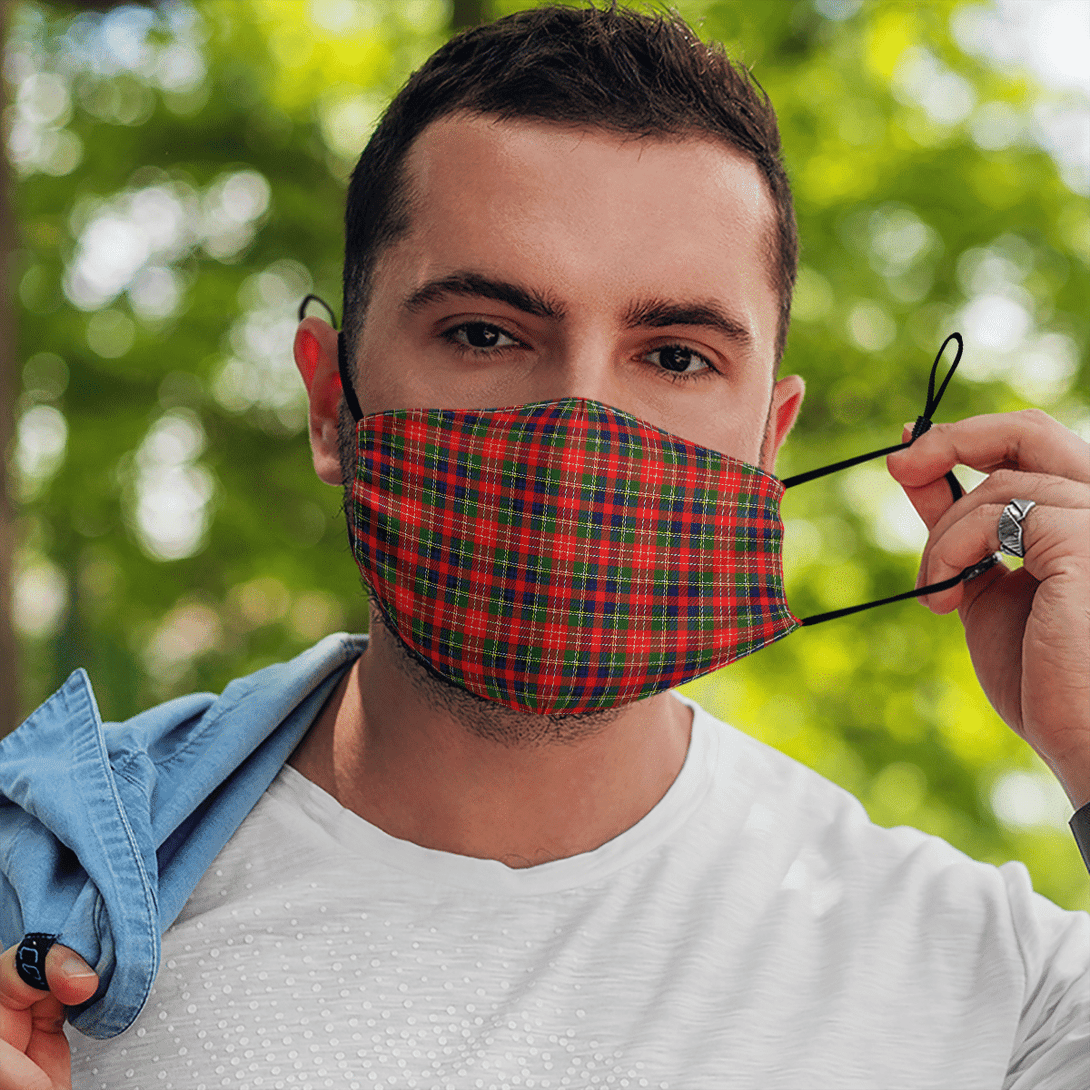 Celticprime Accessories - Christie Tartan Fabric Mask (With Filters)