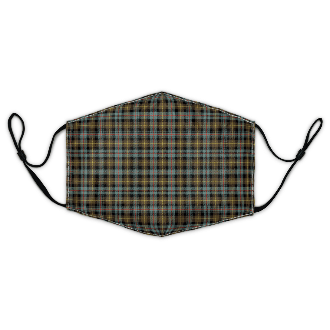 Celticprime Accessories - Farquharson Weathered Tartan Fabric Mask (With Filters)