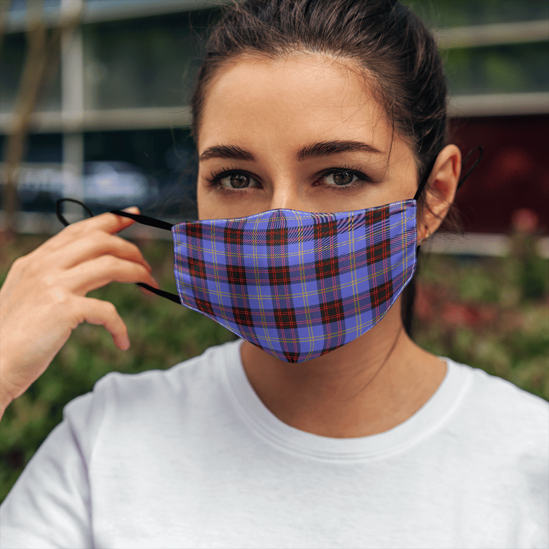 Celticprime Accessories - Rutherford Tartan Fabric Mask (With Filters)