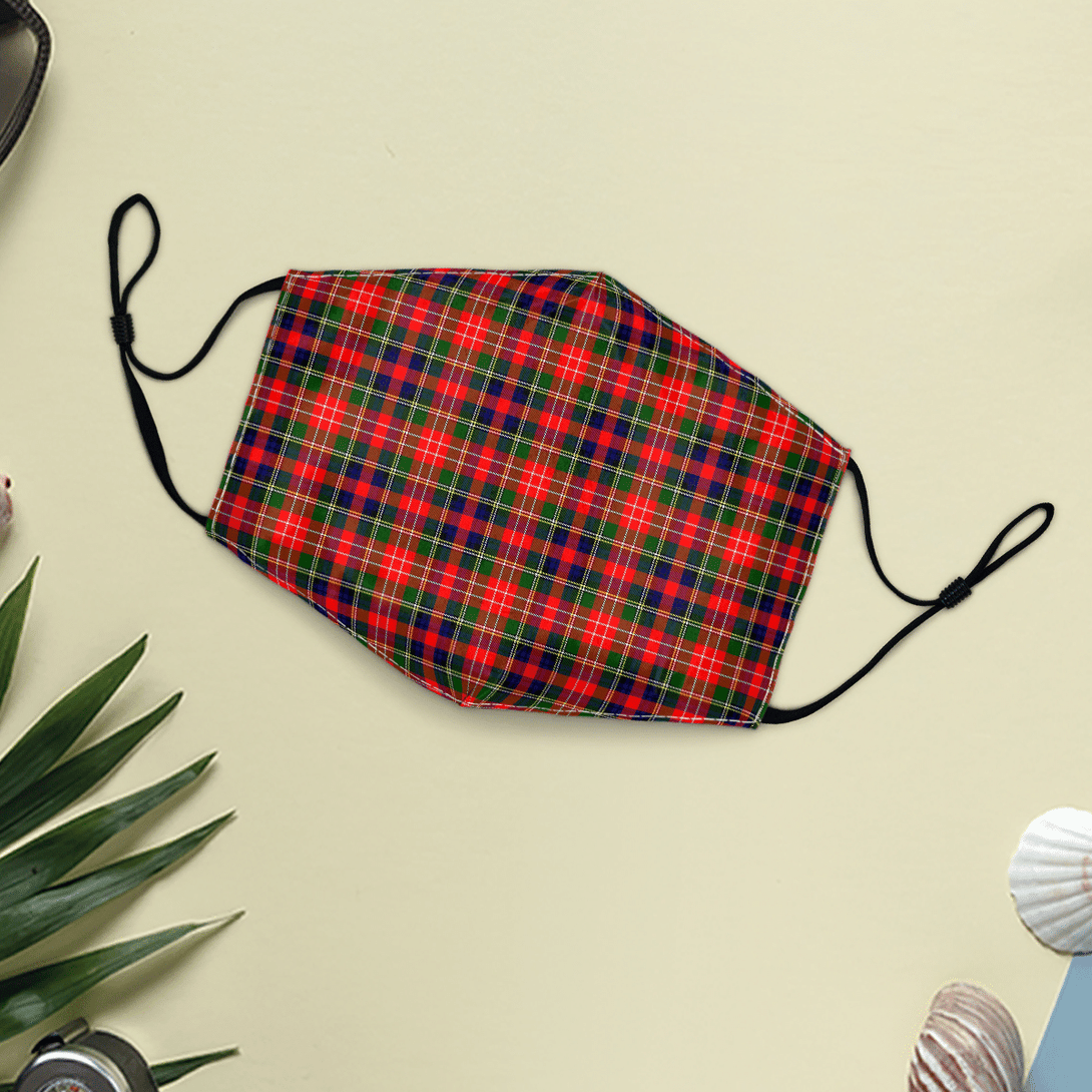 Celticprime Accessories - Christie Tartan Fabric Mask (With Filters)