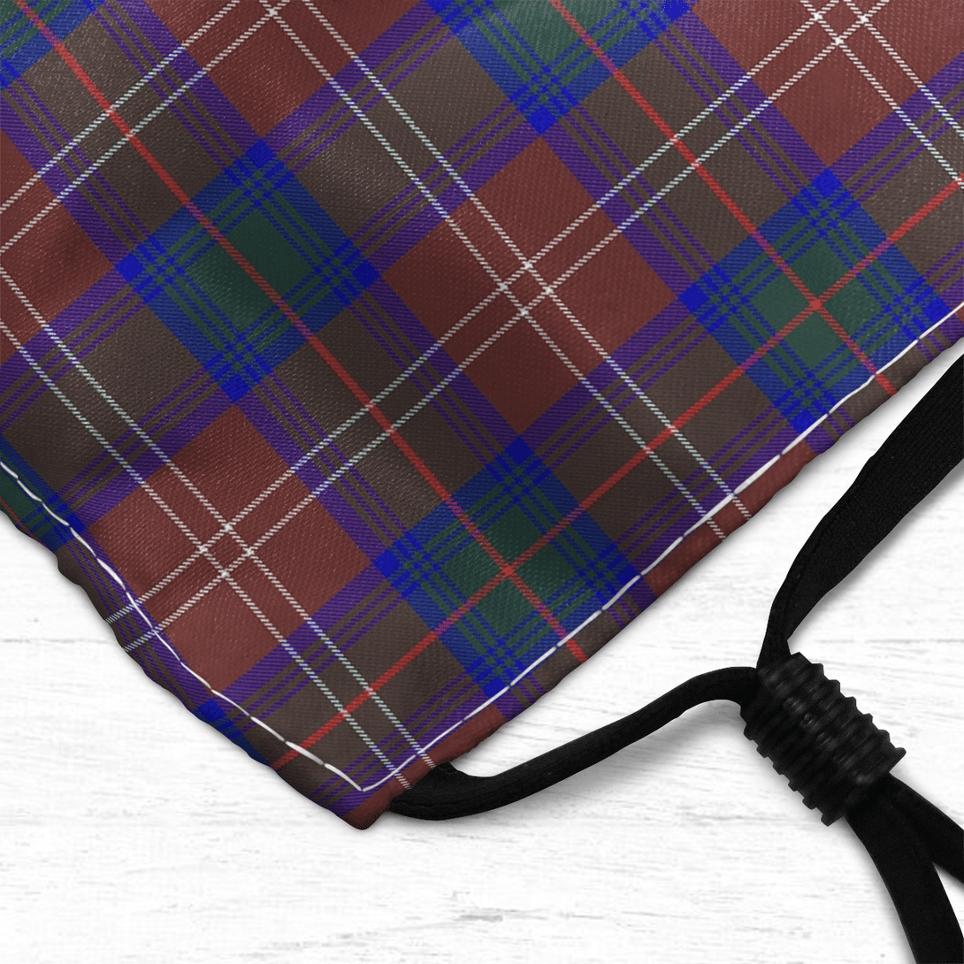 Celticprime Accessories - Chisholm Hunting Modern Tartan Fabric Mask (With Filters)