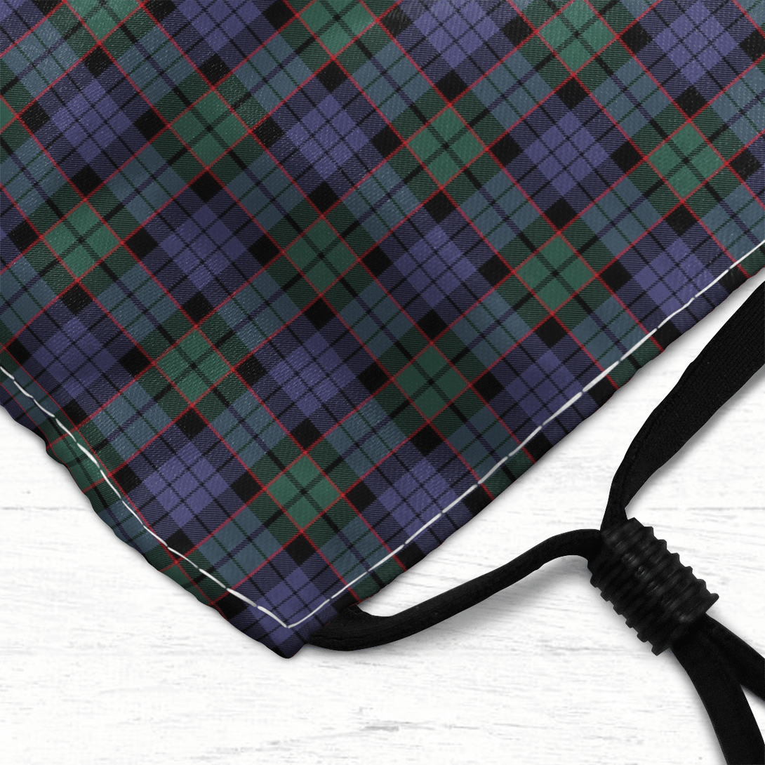 Celticprime Accessories - Fletcher Modern Tartan Fabric Mask (With Filters)