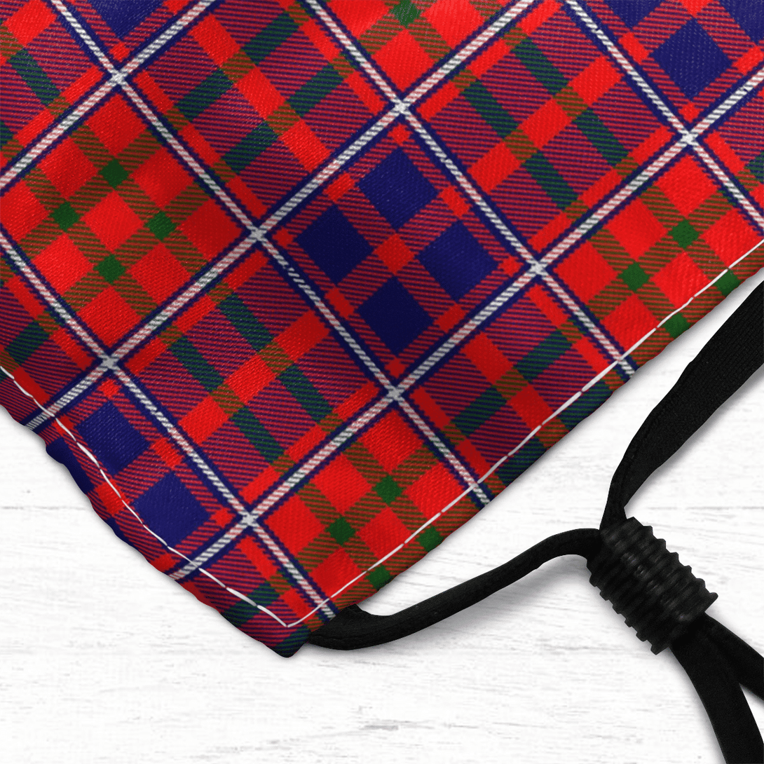 Celticprime Accessories - Cameron of Lochiel Modern Tartan Fabric Mask (With Filters)