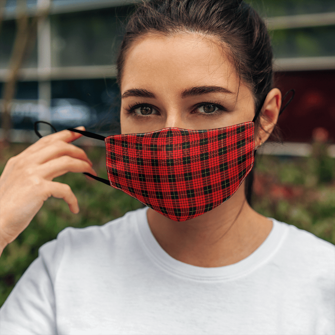 Celticprime Accessories - MacQueen Modern Tartan Fabric Mask (With Filters)