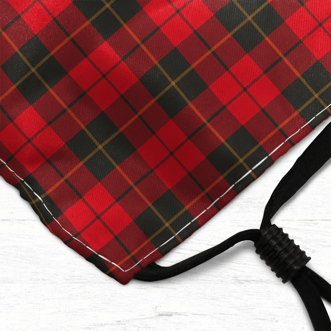 Celticprime Accessories - Wallace Weathered Tartan Fabric Mask (With Filters)