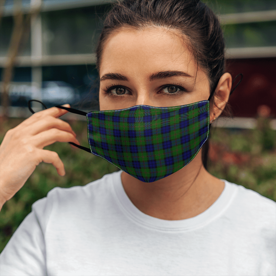 Celticprime Accessories - Dundas Modern Tartan Fabric Mask (With Filters)