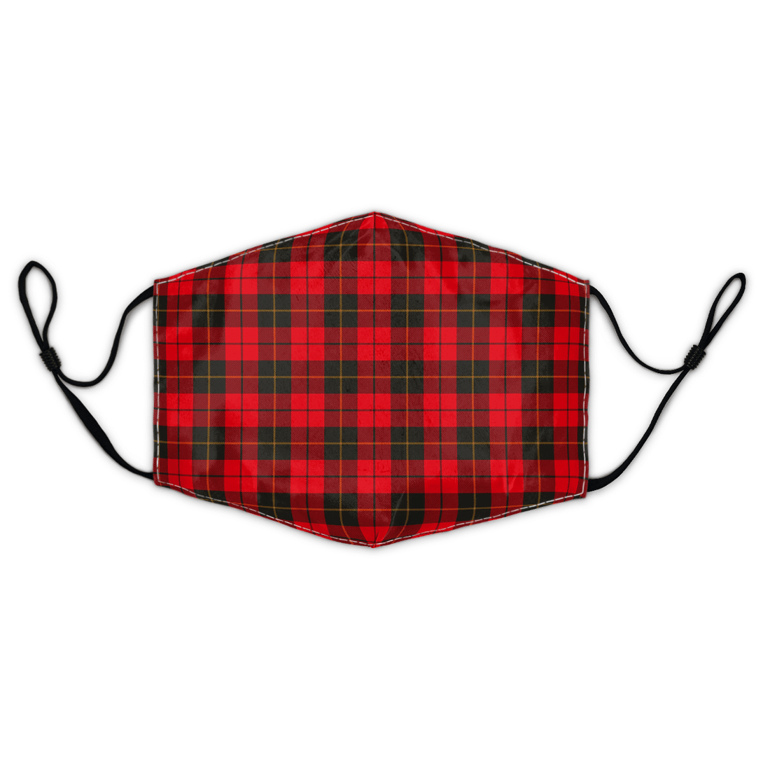 Celticprime Accessories - Wallace Weathered Tartan Fabric Mask (With Filters)