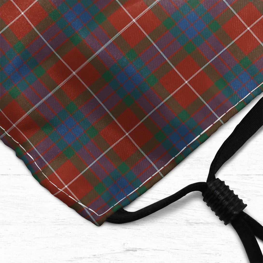 Celticprime Accessories - Fraser Ancient Tartan Fabric Mask (With Filters)