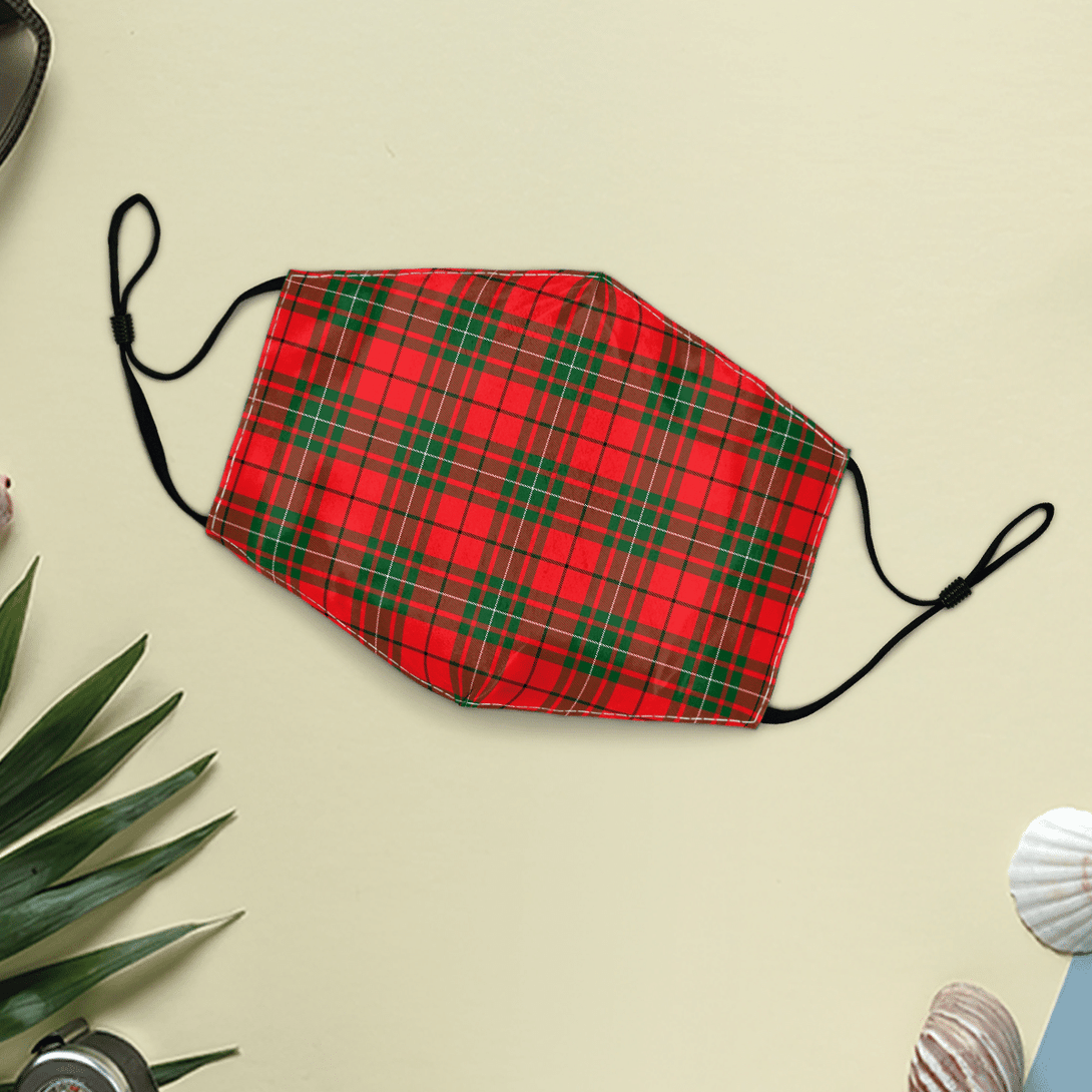 Celticprime Accessories - MacAulay Modern Tartan Fabric Mask (With Filters)