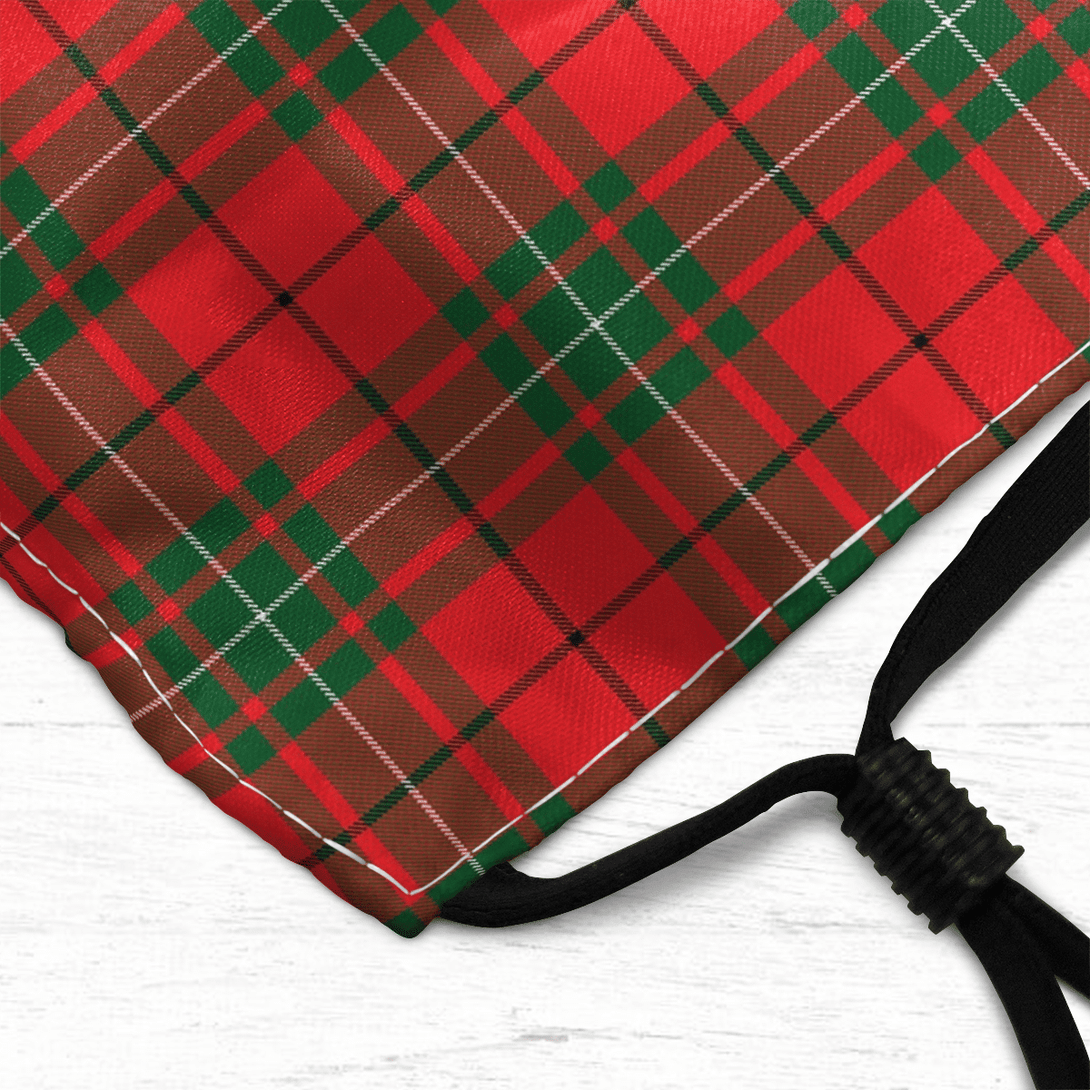 Celticprime Accessories - MacAulay Modern Tartan Fabric Mask (With Filters)