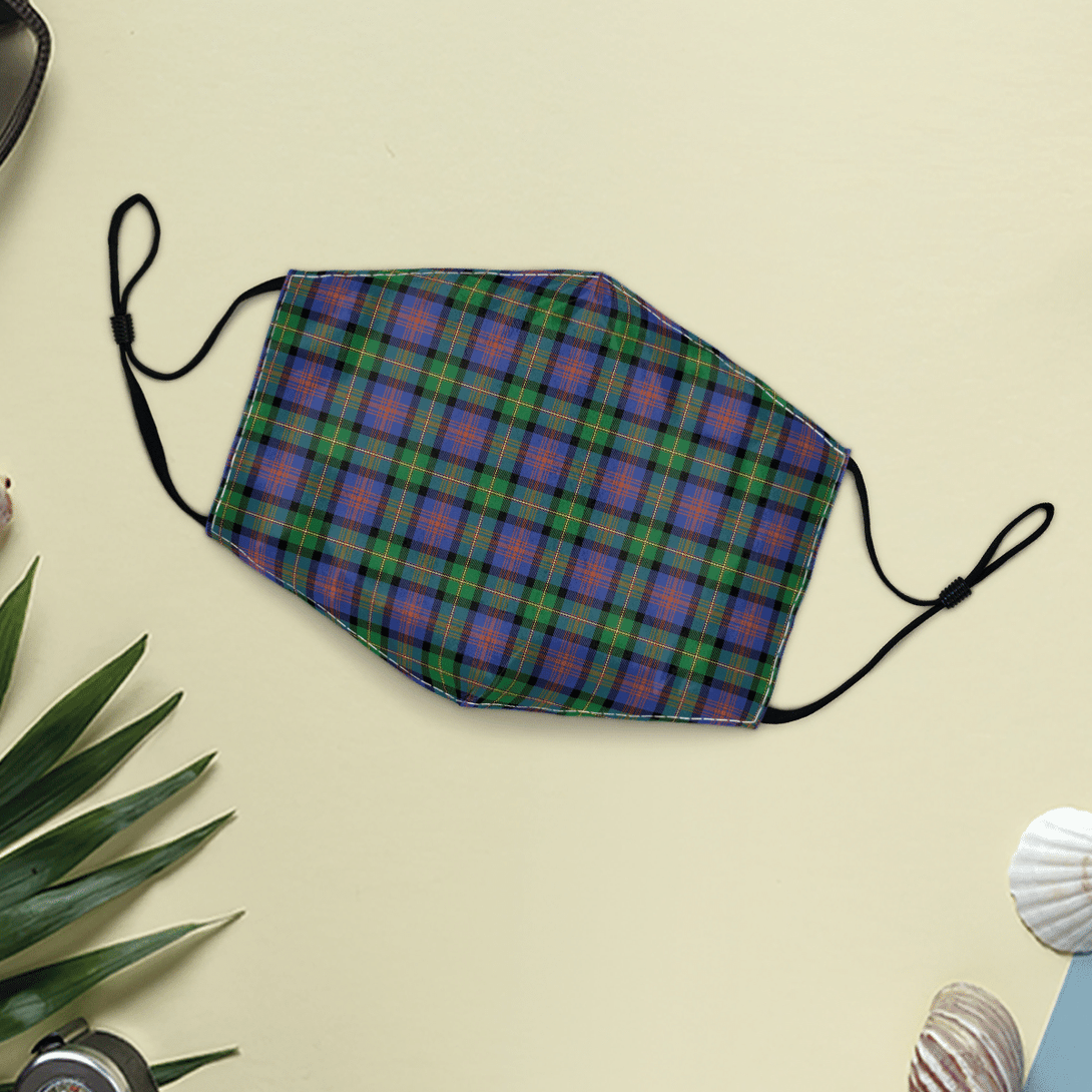 Celticprime Accessories - Logan Ancient Tartan Fabric Mask (With Filters)