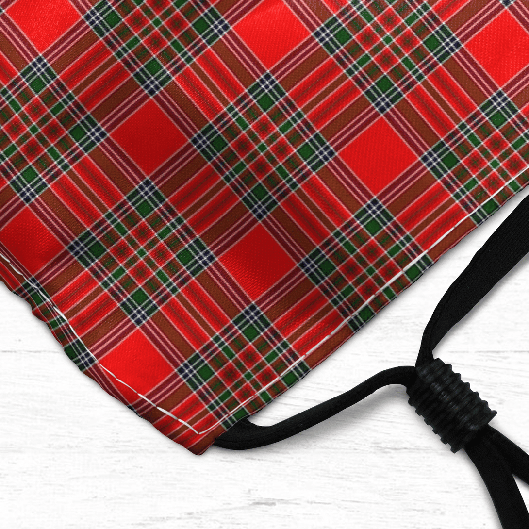 Celticprime Accessories - MacBean Modern Tartan Fabric Mask (With Filters)