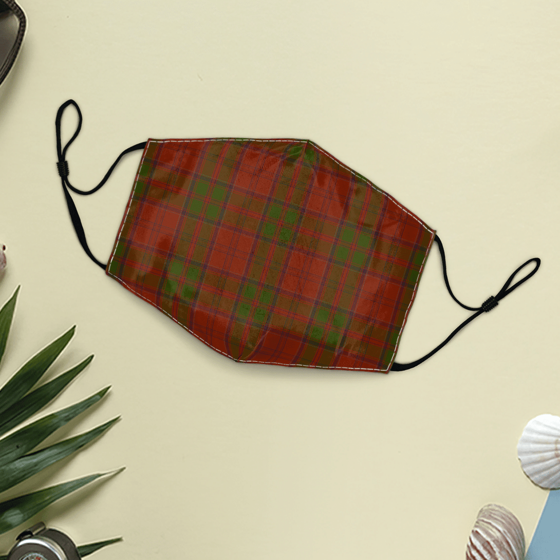 Celticprime Accessories - Drummond Clan Tartan Fabric Mask (With Filters)