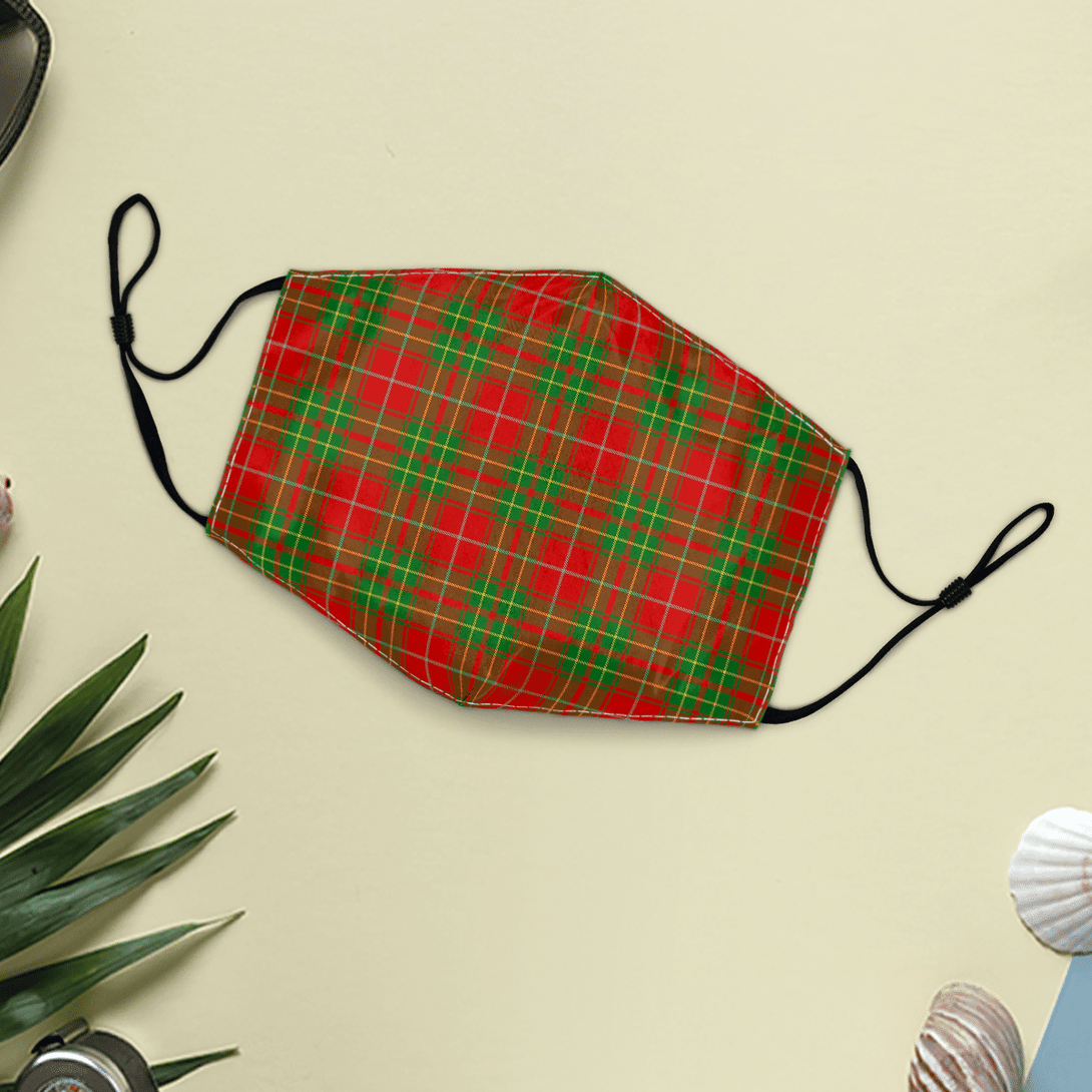 Celticprime Accessories - Burnett Ancient Tartan Fabric Mask (With Filters)