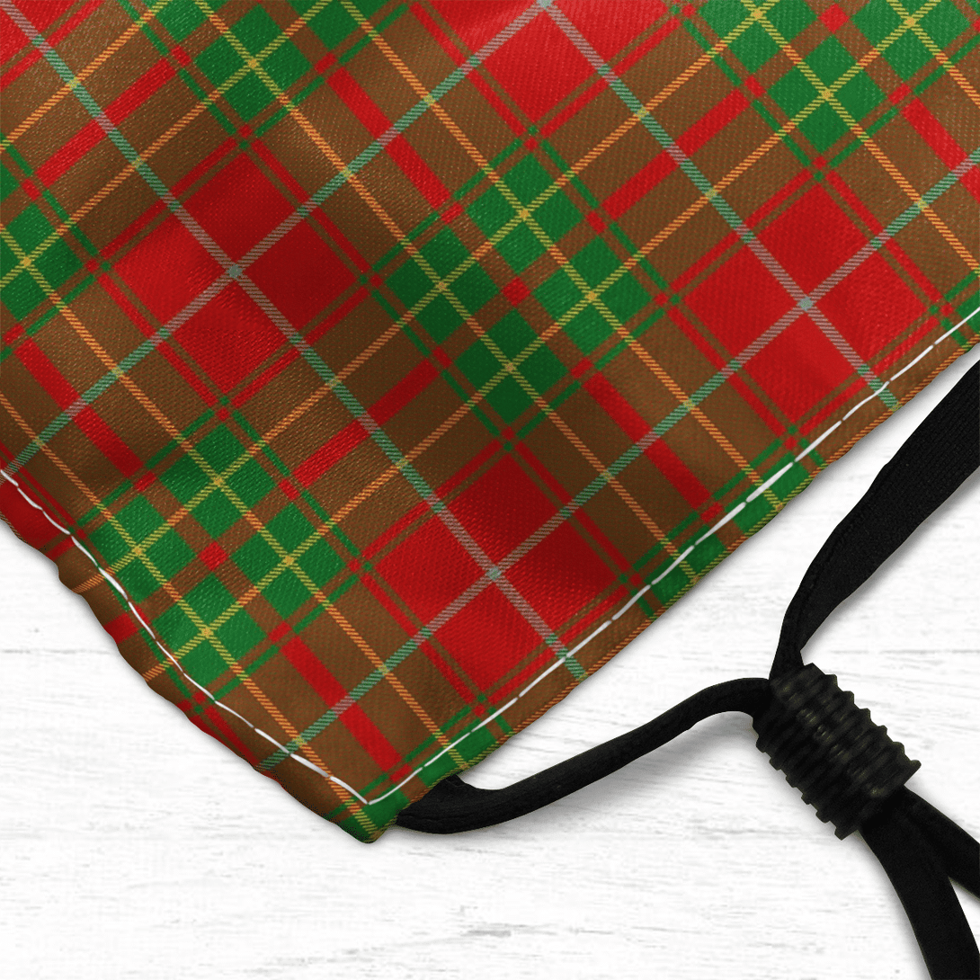 Celticprime Accessories - Burnett Ancient Tartan Fabric Mask (With Filters)