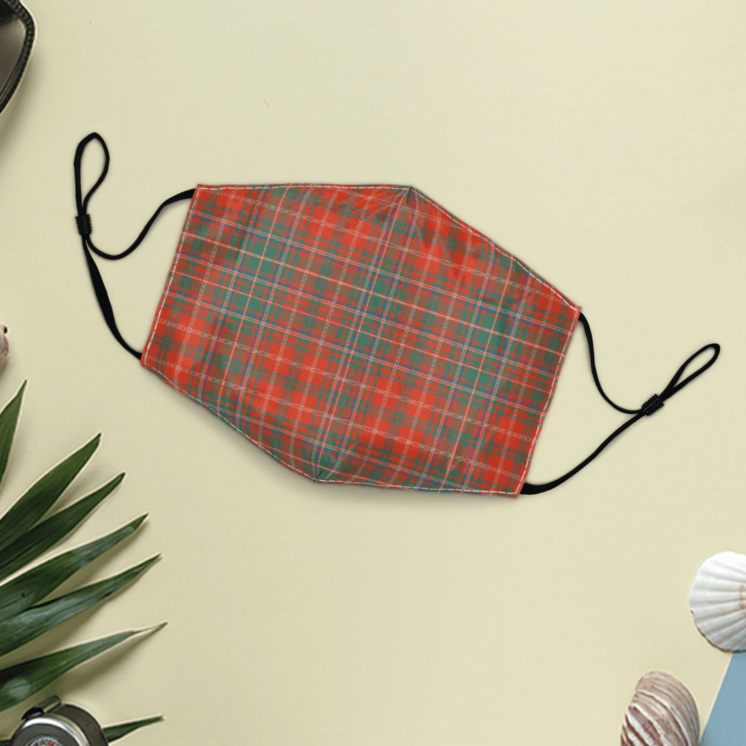 Celticprime Accessories - MacDougall Ancient Tartan Fabric Mask (With Filters)