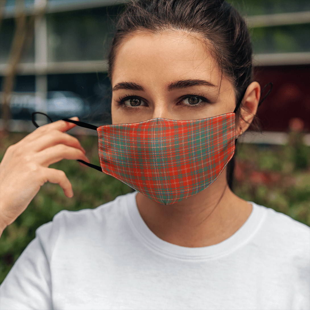 Celticprime Accessories - MacDougall Ancient Tartan Fabric Mask (With Filters)