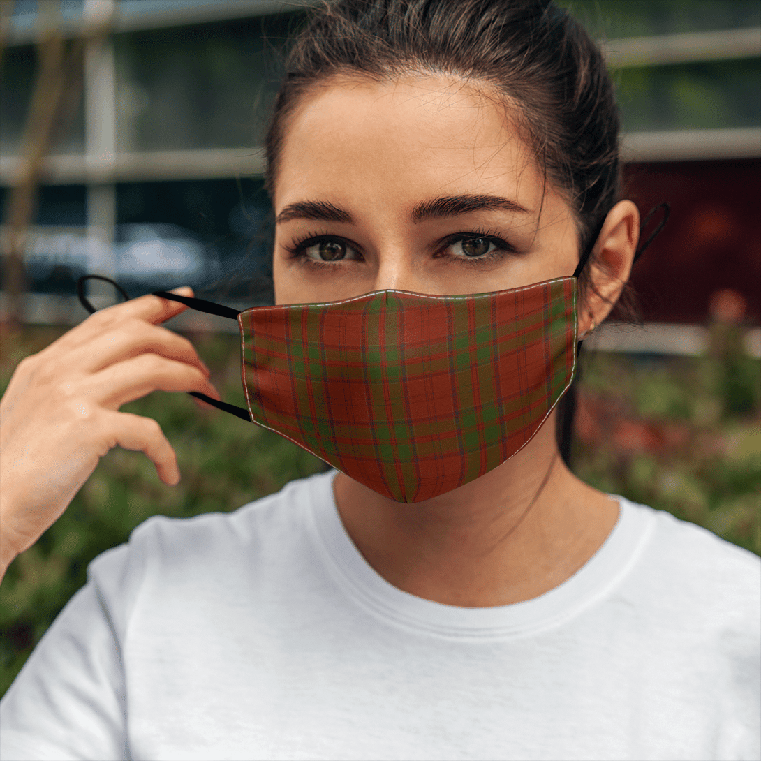 Celticprime Accessories - Drummond Clan Tartan Fabric Mask (With Filters)