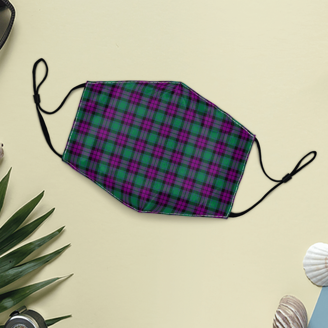 Celticprime Accessories - MacArthur ��������� Milton Tartan Fabric Mask (With Filters)