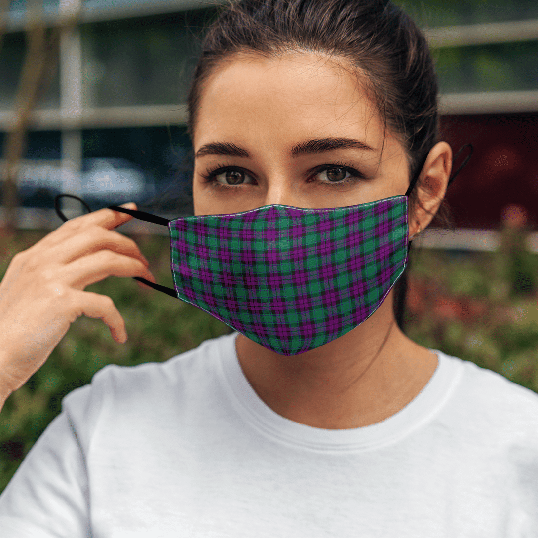 Celticprime Accessories - MacArthur ��������� Milton Tartan Fabric Mask (With Filters)