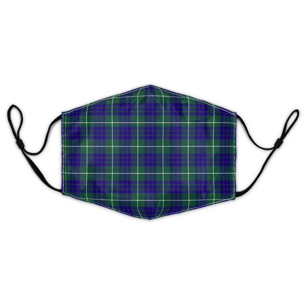 Celticprime Accessories - Hamilton Hunting Modern Tartan Fabric Mask (With Filters)