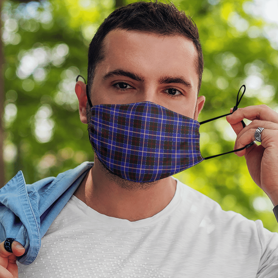 Celticprime Accessories - Dunlop Modern Tartan Fabric Mask (With Filters)