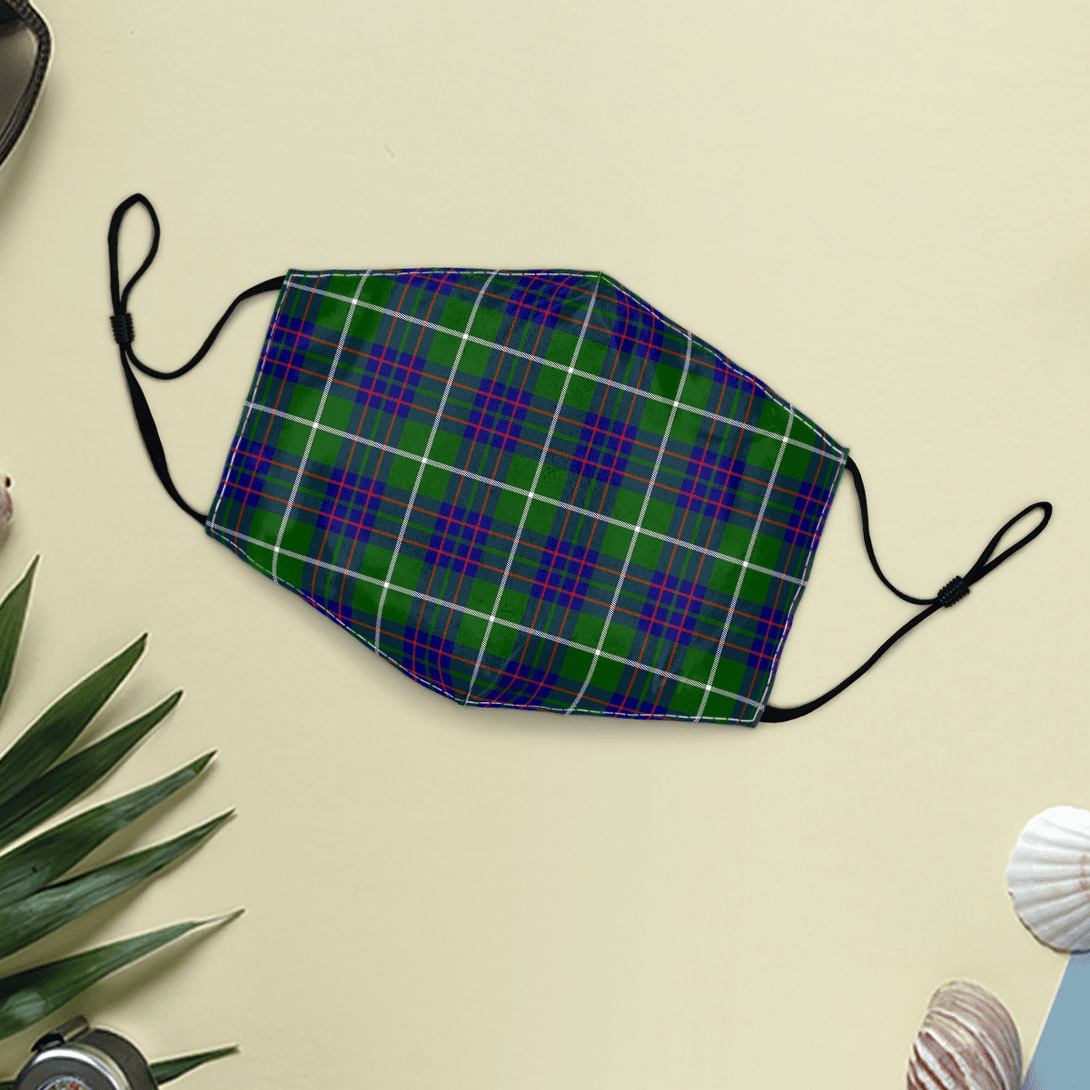 Celticprime Accessories - MacIntyre Hunting Modern Tartan Fabric Mask (With Filters)