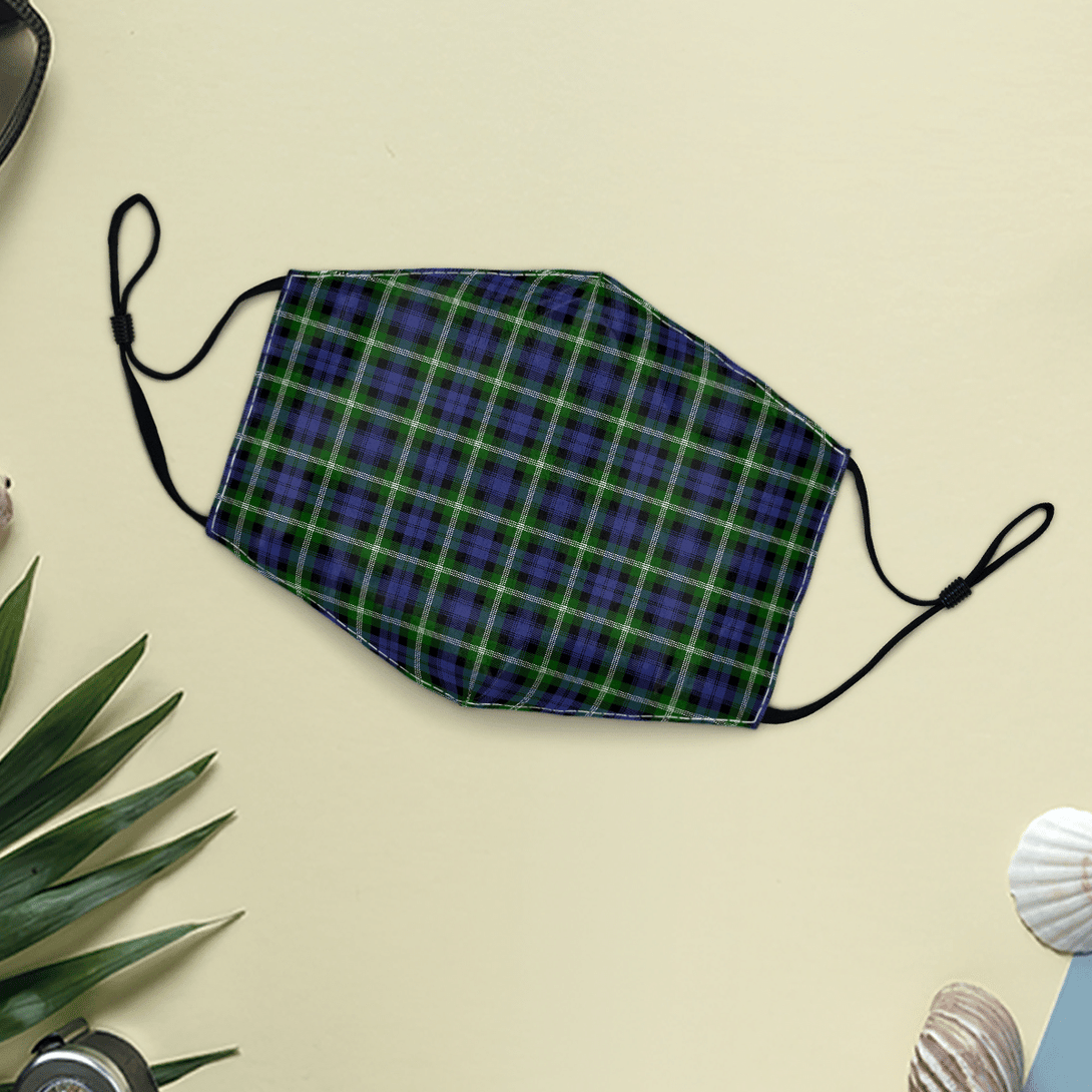 Celticprime Accessories - Baillie Modern Tartan Fabric Mask (With Filters)