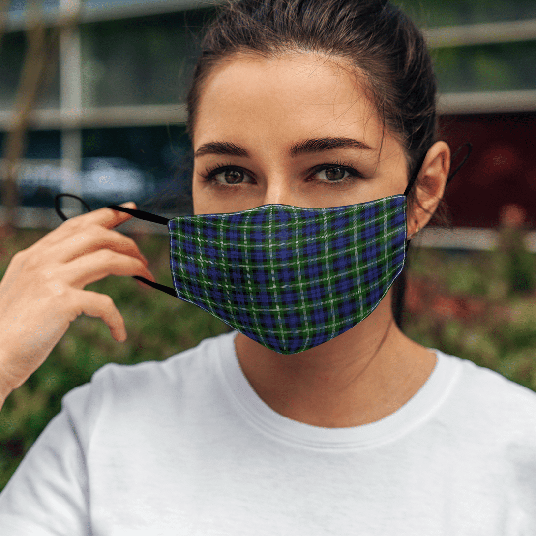 Celticprime Accessories - Baillie Modern Tartan Fabric Mask (With Filters)