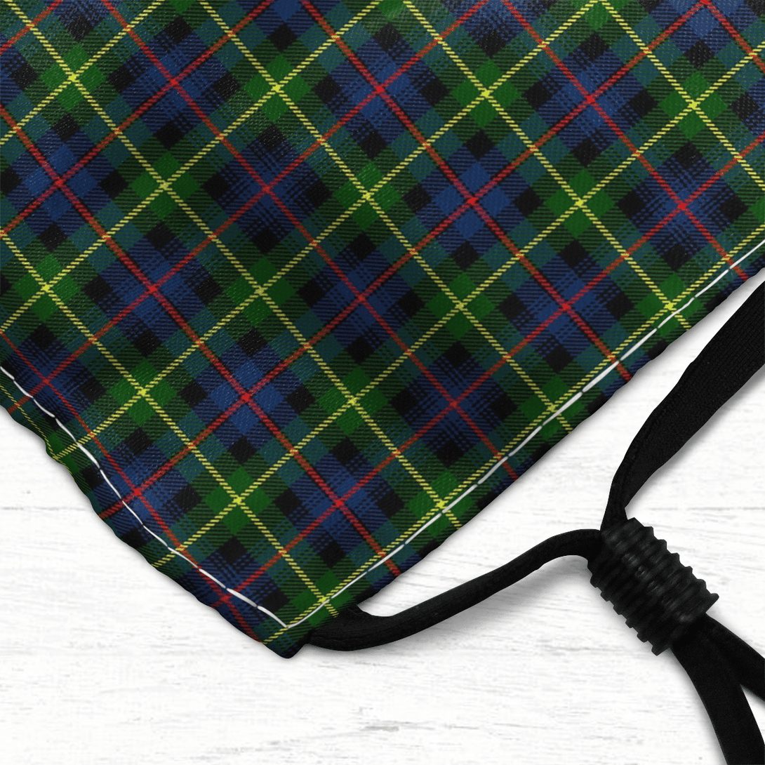 Celticprime Accessories - Farquharson Modern Tartan Fabric Mask (With Filters)