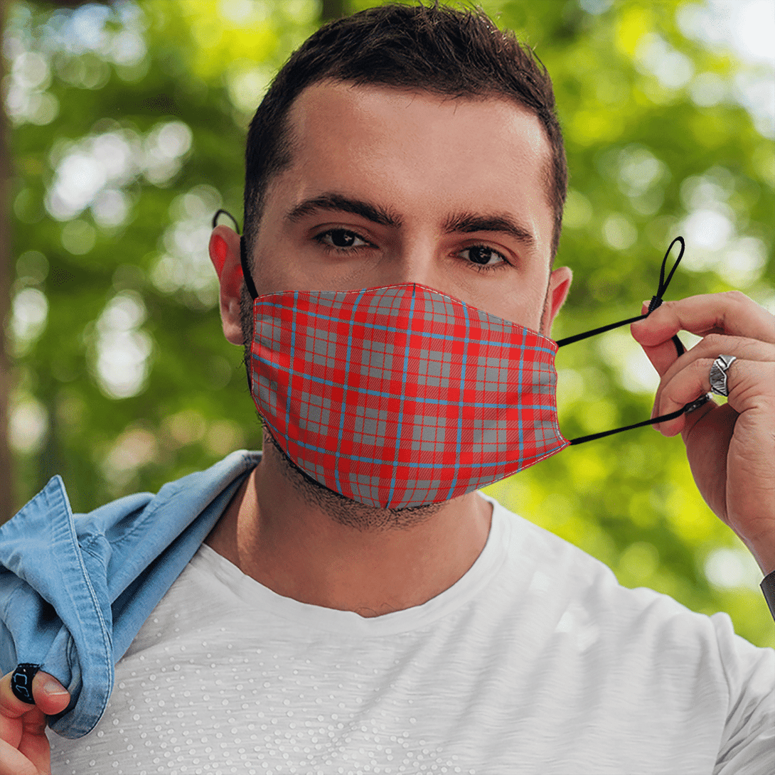 Celticprime Accessories - Moubray Tartan Fabric Mask (With Filters)