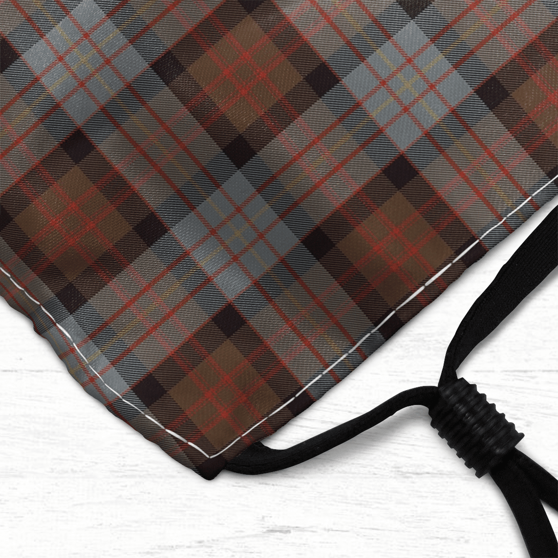 Celticprime Accessories - Cameron of Erracht Weathered Tartan Fabric Mask (With Filters)