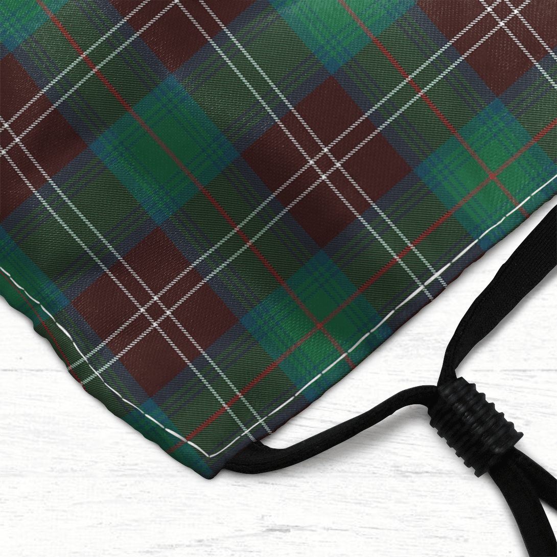 Celticprime Accessories - Chisholm Hunting Ancient Tartan Fabric Mask (With Filters)