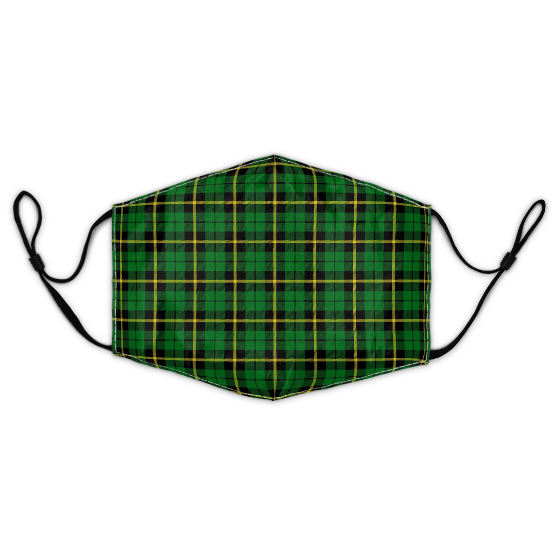 Celticprime Accessories - Wallace Hunting - Green Tartan Fabric Mask (With Filters)