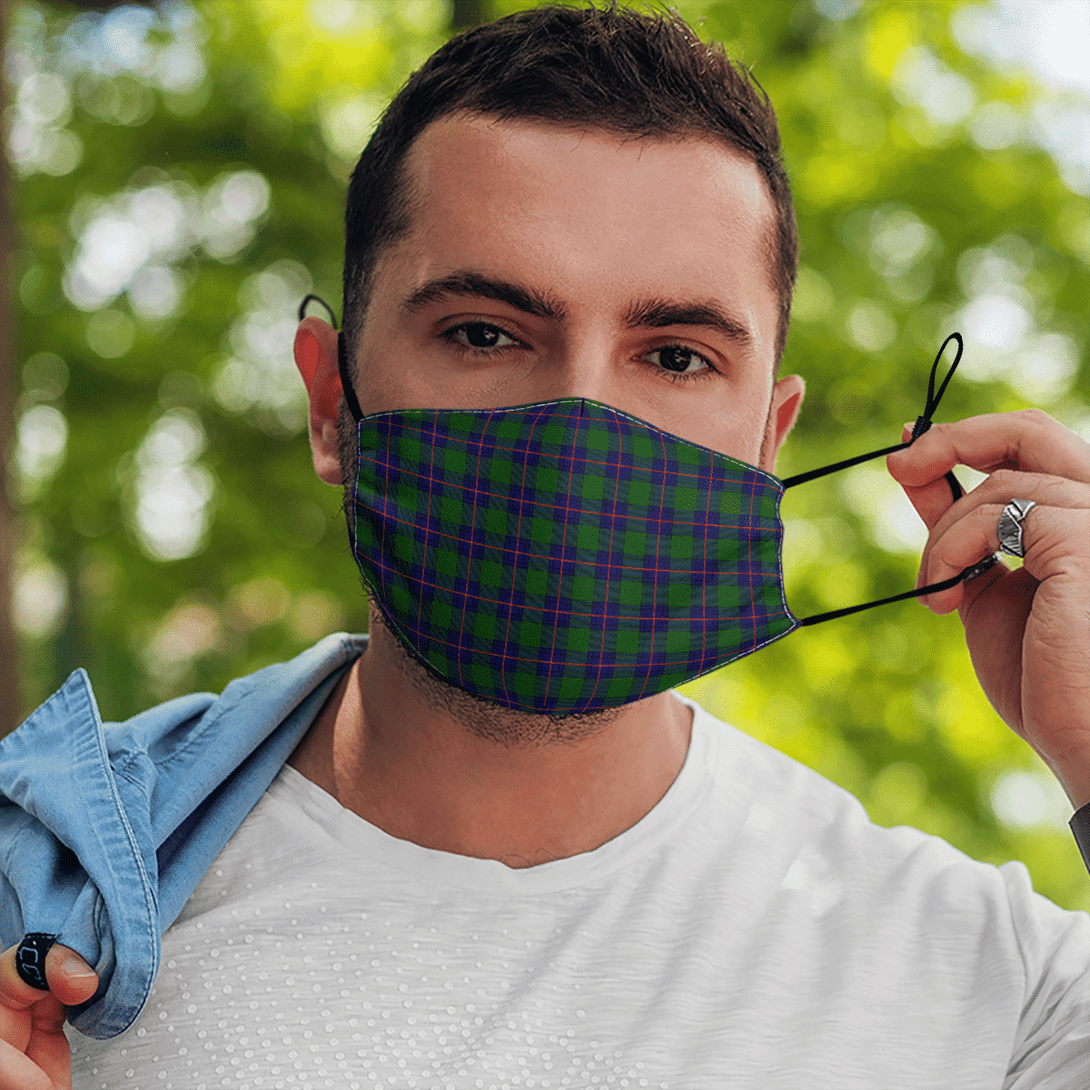 Celticprime Accessories - Shaw Modern Tartan Fabric Mask (With Filters)