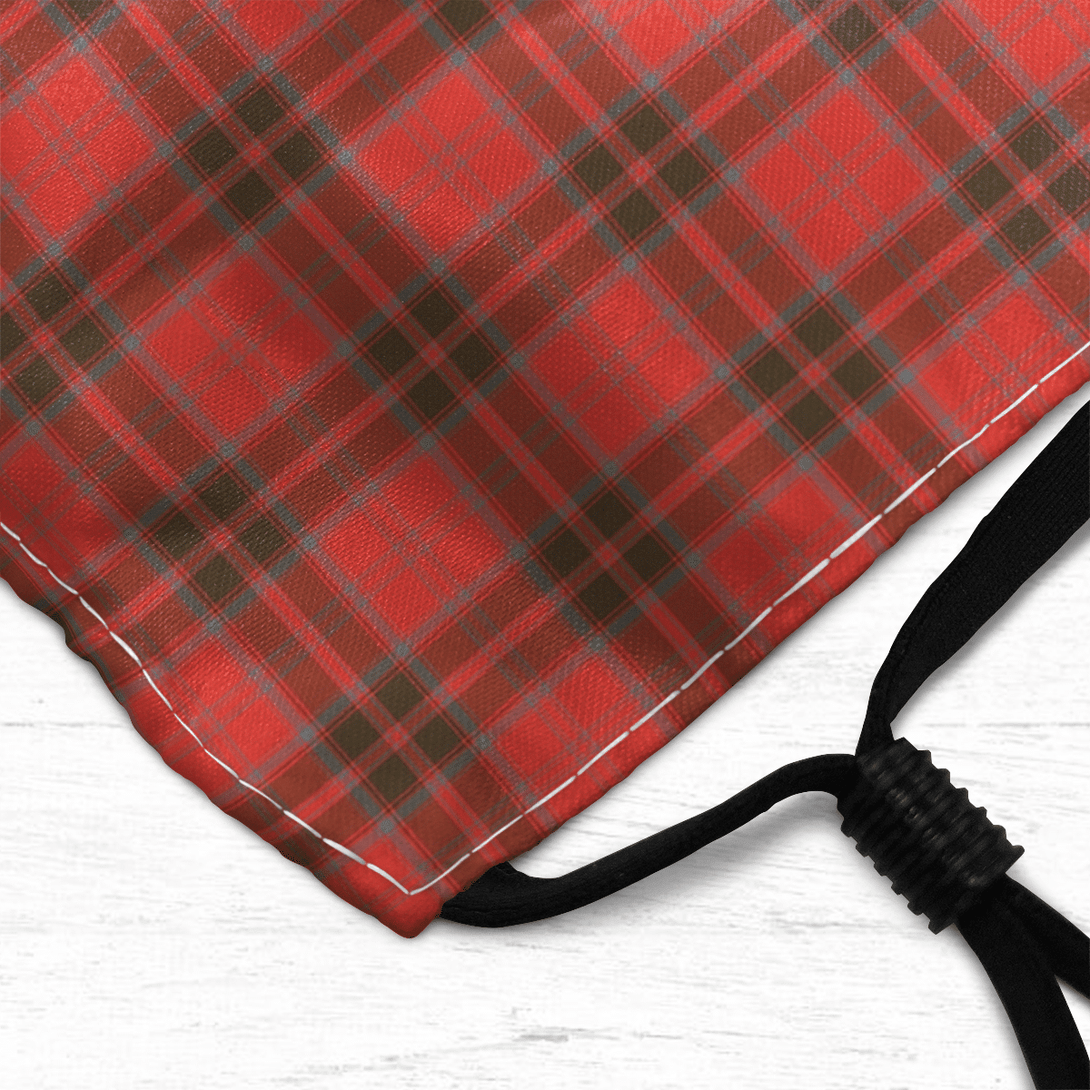 Celticprime Accessories - Grant Weathered Tartan Fabric Mask (With Filters)