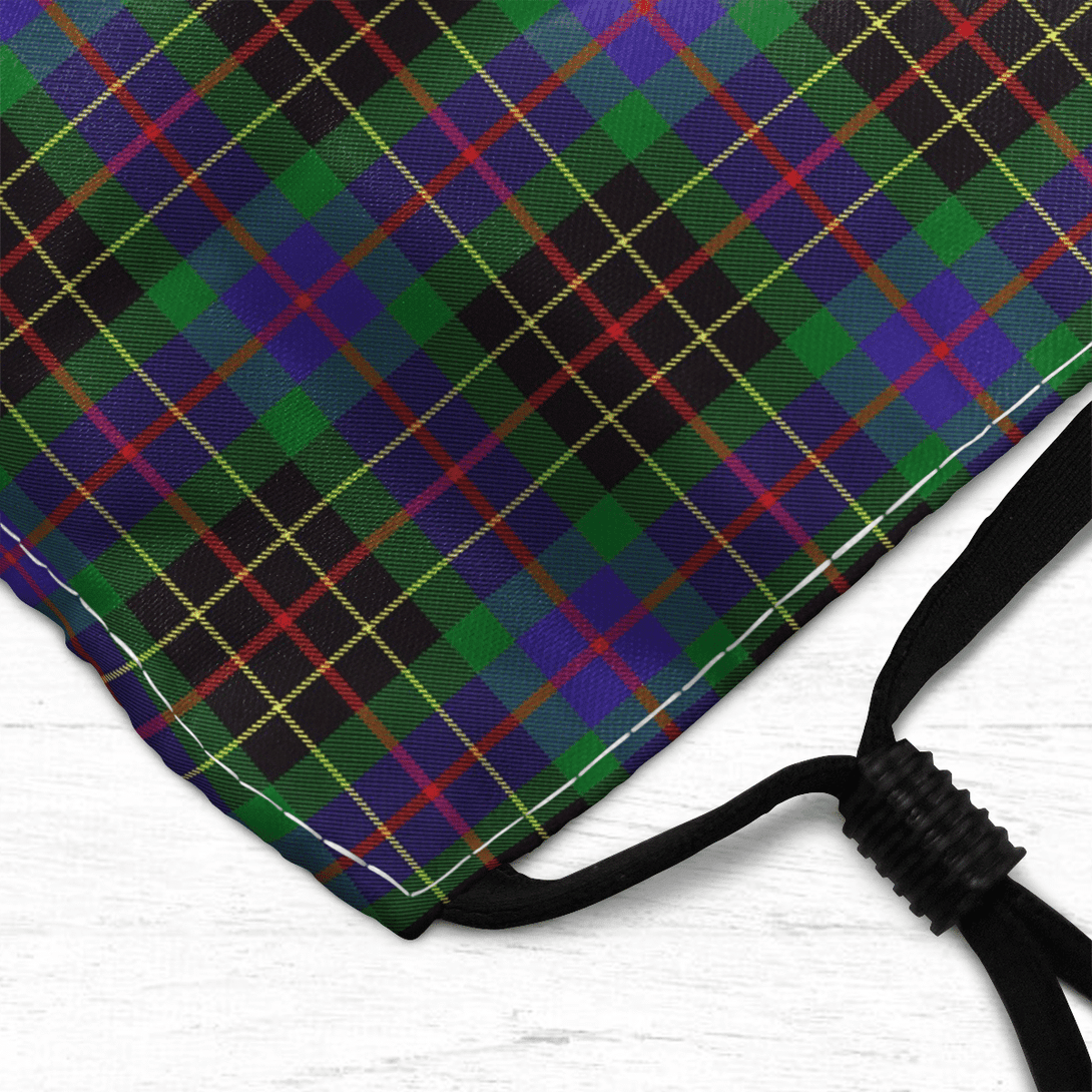 Celticprime Accessories - Brodie Hunting Modern Tartan Fabric Mask (With Filters)