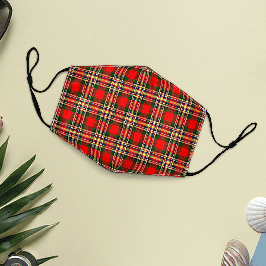 Celticprime Accessories - MacGill Modern Tartan Fabric Mask (With Filters)