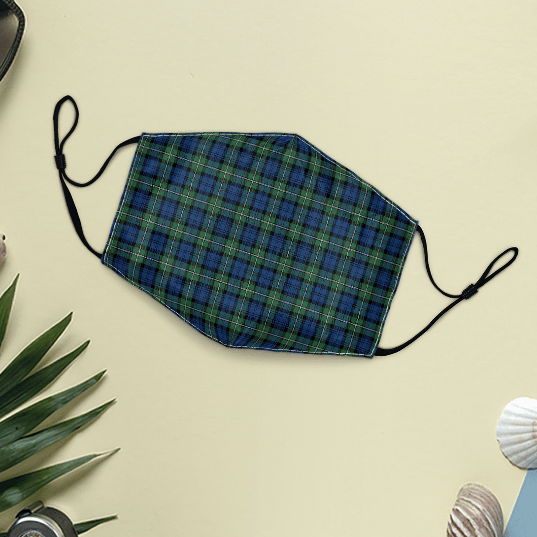 Celticprime Accessories - Forbes Ancient Tartan Fabric Mask (With Filters)