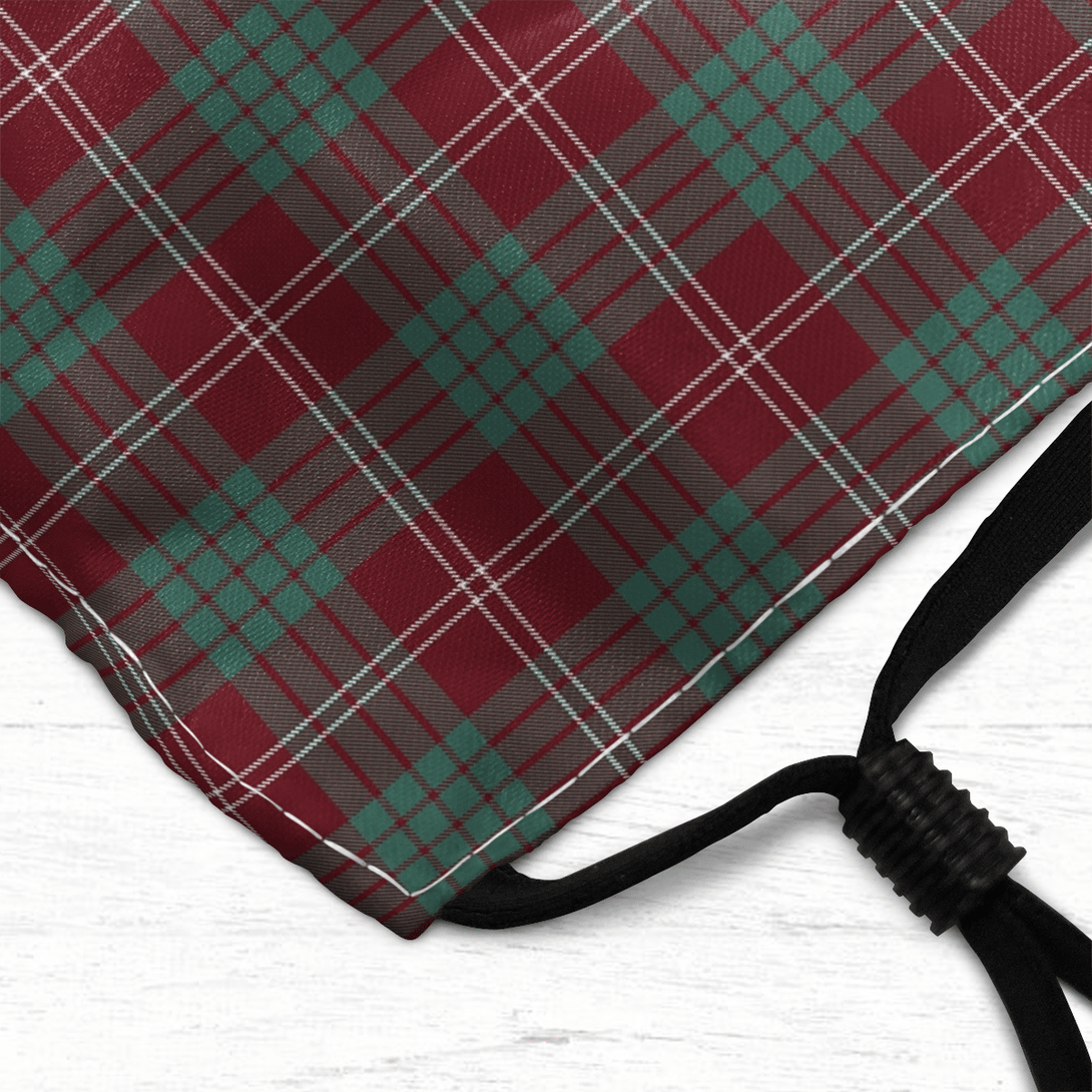 Celticprime Accessories - Crawford Modern Tartan Fabric Mask (With Filters)