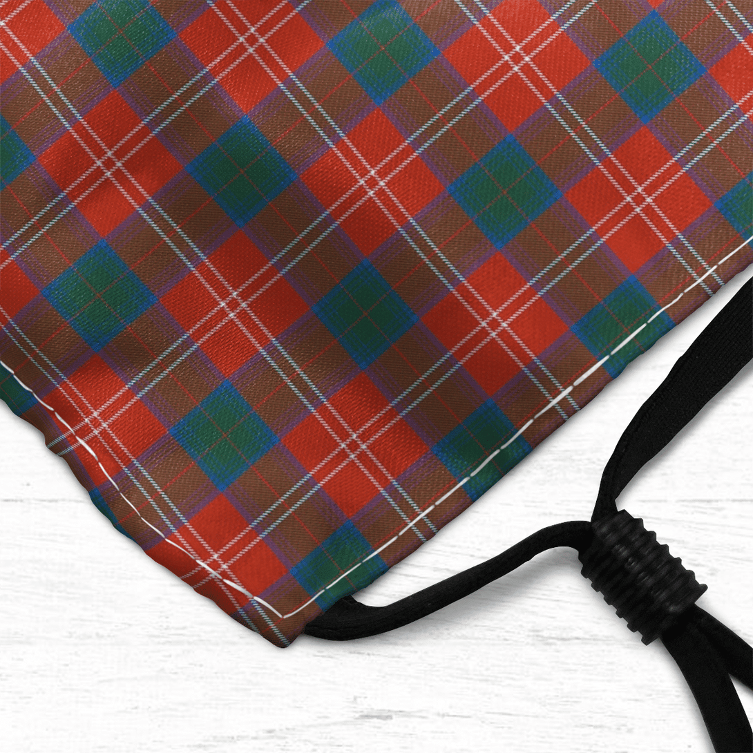 Celticprime Accessories - Chisholm Ancient Tartan Fabric Mask (With Filters)