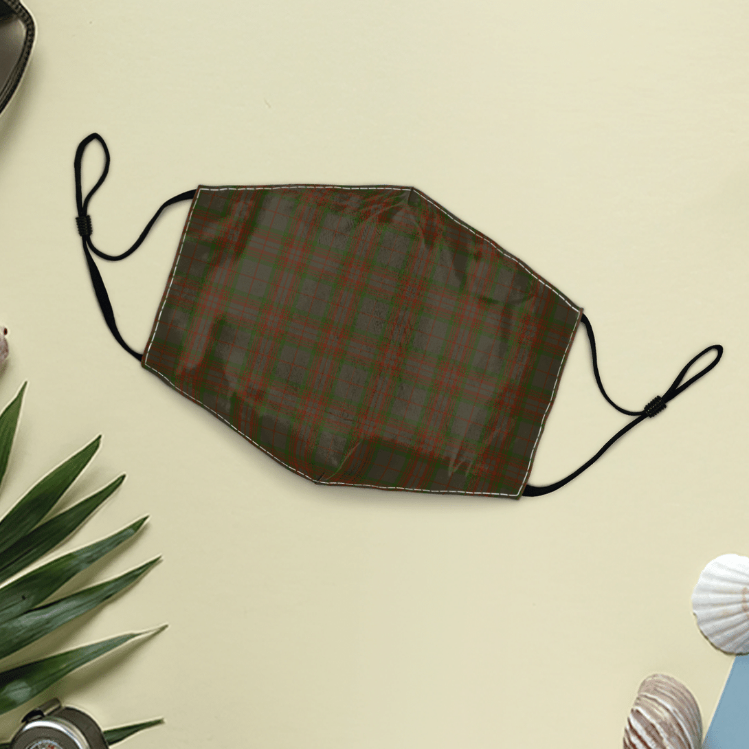 Celticprime Accessories - Gray Tartan Fabric Mask (With Filters)