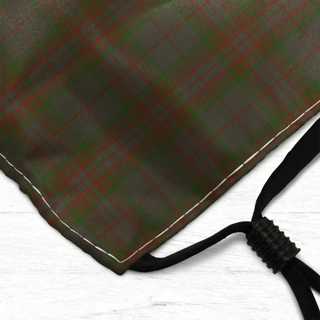 Celticprime Accessories - Gray Tartan Fabric Mask (With Filters)