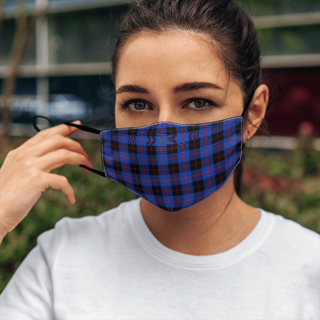 Celticprime Accessories - Angus Modern Tartan Fabric Mask (With Filters)