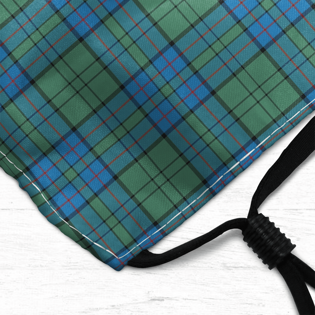 Celticprime Accessories - Lockhart Tartan Fabric Mask (With Filters)