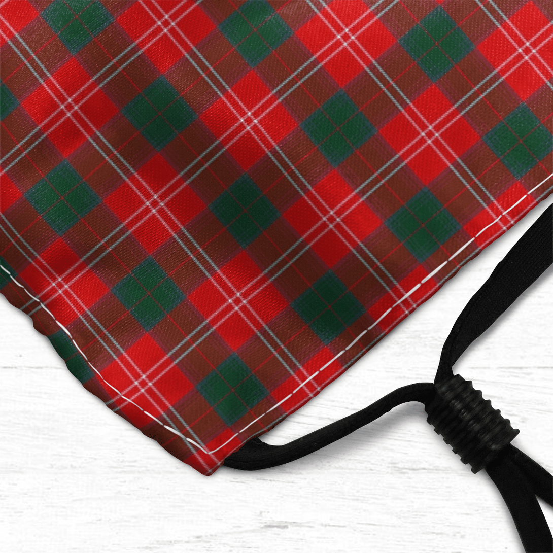 Celticprime Accessories - Chisholm Modern Tartan Fabric Mask (With Filters)